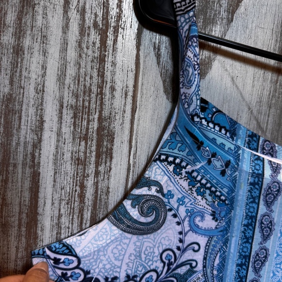 Style & co. Womens XL Shell & Cami Top Paisley Sheer Blouse & Tank - Picture 10 of 14